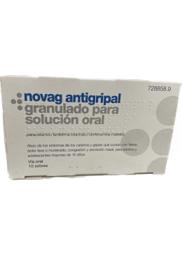 NOVAG ANTIGRIPAL 10 SOBRES 728858 MEDICAMENTOS